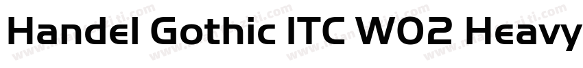 Handel Gothic ITC W02 Heavy字体转换